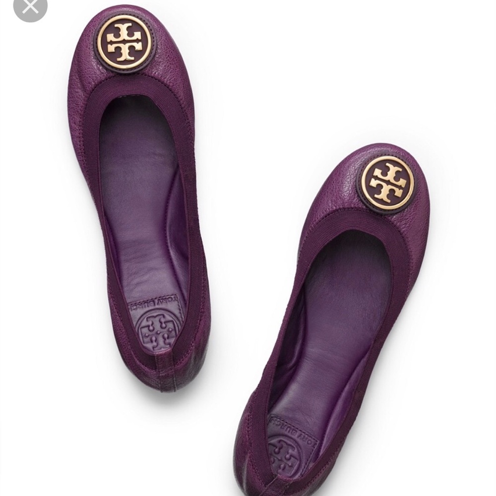 Tory Burch Caroline Ballet flats in purple, sz 7